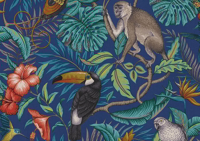 Rain Forest, Marine - Twist&Fit Roman Blind - Image 7